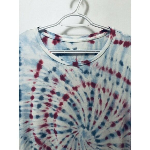 Aeropostale Womens Large Seriously Soft Perfect Crew Tie Dye Tee Top Boho - Picture 2 of 5